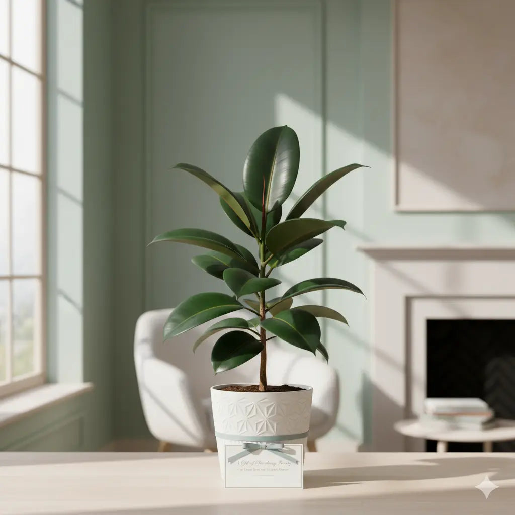 Rubber Plant (Ficus elastica) - TeanTree