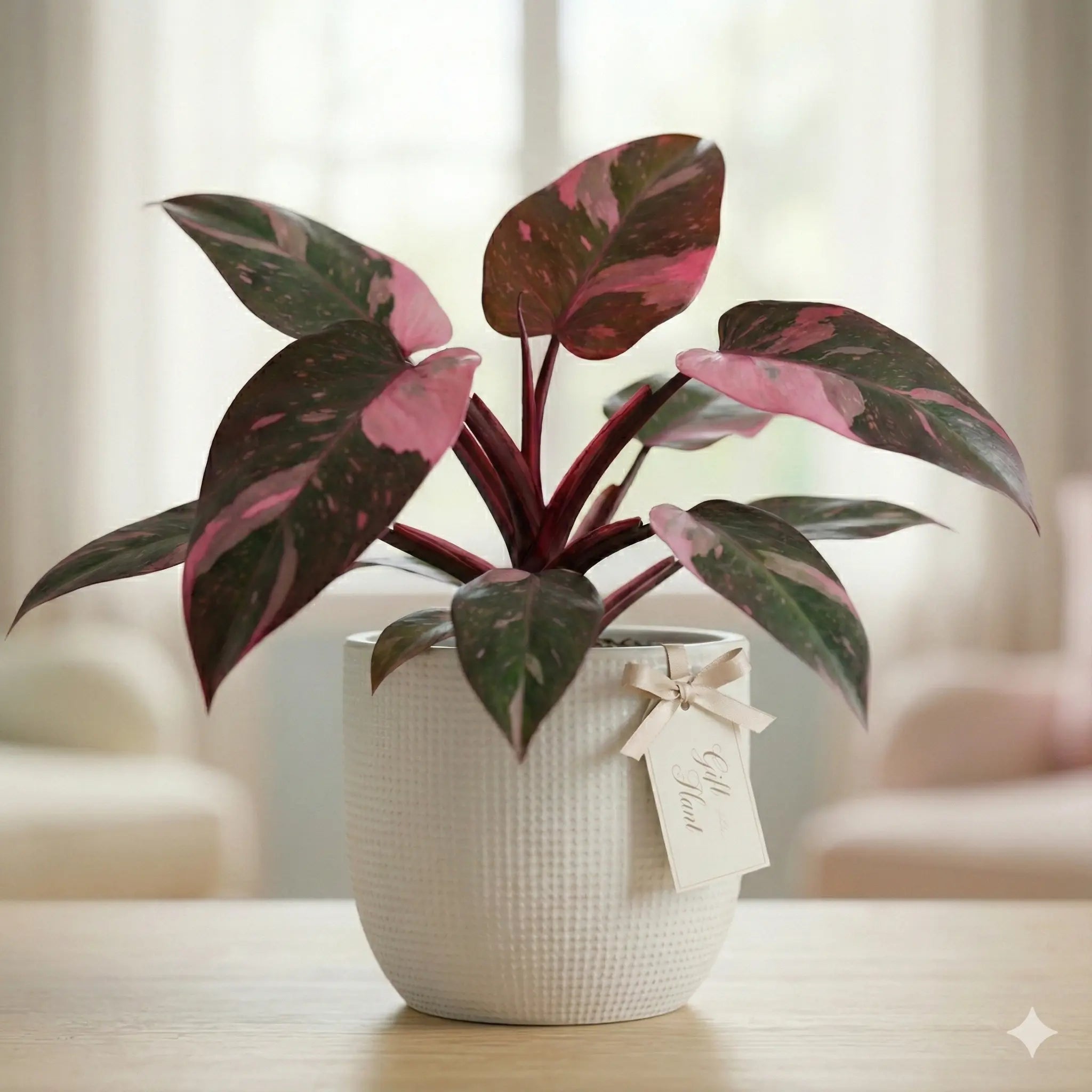Pink Princess Philodendron (Philodendron erubescens)